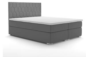 Zondo Bračni krevet Boxspring 160 cm Piranno (tamno siva) (s prostorom za odlaganje). 1044293
