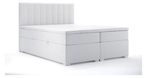 Zondo.hr Bračni krevet Boxspring 140 cm Ranaly (bijela ekokoža) (s prostorom za odlaganje). Akcija -20%. 1044307