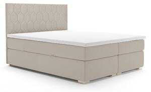 Zondo Bračni krevet Boxspring 160 cm Piranno (bež) (s prostorom za odlaganje). 1044284