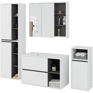Zondo.hr Kupaonski set Vambos luxe (bijela + grafit). Akcija -16%. 1152128