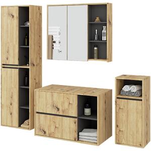 Zondo.hr Kupaonski set Vambos luxe (hrast artisan + grafit). Akcija -17%. 1152129