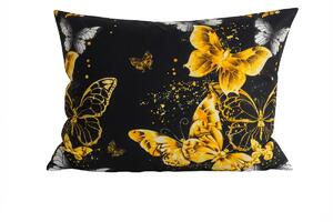 Jastučnica od mikrovlakana GOLD BUTTERFLY 50x70 cm, crna