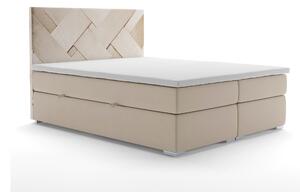 Zondo Bračni krevet Boxspring 160 cm Melo (bež) (s prostorom za odlaganje). 1020234