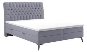 Zondo Bračni krevet Boxspring 140 cm Molera (ljubičasta) (s prostorom za odlaganje). 1020323
