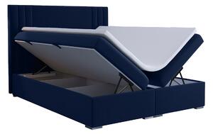 Zondo Bračni krevet Boxspring 140 cm Morcano (tamno plava) (s prostorom za odlaganje). 1020335