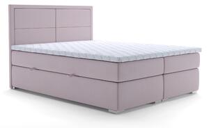 Zondo Bračni krevet Boxspring 140 cm Carla (ljubičasta)(s prostorom za odlaganje). 1020312