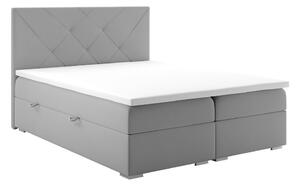 Zondo Bračni krevet Boxspring 160 cm Darro (siva) (s prostorom za odlaganje). 1020270