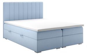 Zondo Bračni krevet Boxspring 160 cm Ranaly (plava) (s prostorom za odlaganje). 1020354