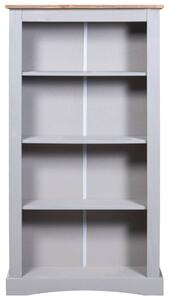 Police za knjige od borovine asortiman Corona 81x29x150 cm sive