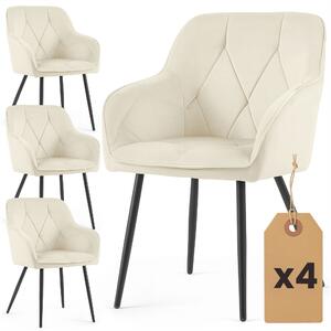 Zondo.hr Set blagovaonskih stolica (4 kom.) Damanto (krem). Akcija -22%. 1152219