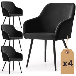 Zondo.hr Set blagovaonskih stolica (4 kom.) Exello (crna). Akcija -16%. 1152232