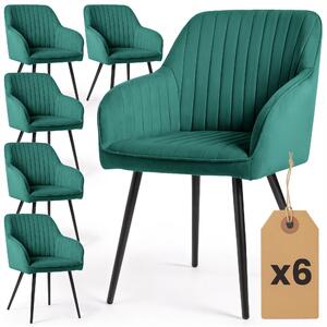 Zondo.hr Set blagovaonskih stolica (6 kom.) Foraccia (tamnozelena). Akcija -16%. 1152257