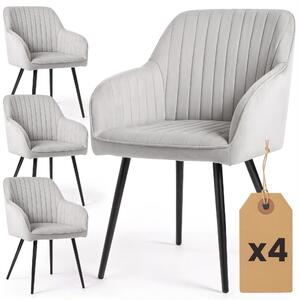 Zondo.hr Set blagovaonskih stolica (4 kom.) Foraccia (siva). Akcija -17%. 1152255