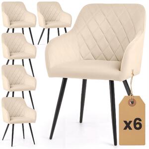 Zondo.hr Set blagovaonskih stolica (6 kom.) Velting (bež). Akcija -15%. 1152247