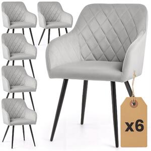 Zondo.hr Set blagovaonskih stolica (6 kom.) Velting (siva). Akcija -12%. 1152249