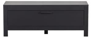 Crna TV komoda od masivnog bora 120x45 cm Bonk – Basiclabel