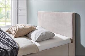 Bež tapecirani bračni krevet 140x200 cm Leira – Meise Möbel