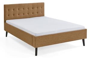 Smeđi tapecirani bračni krevet 140x200 cm Empire – Meise Möbel