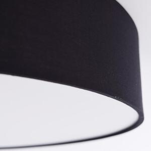 Crna LED stropna svjetiljka ø 60 cm – SULION