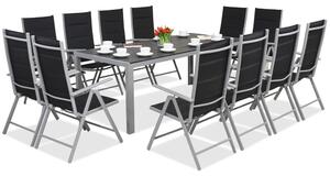 Aluminijski vrtni namještaj s velikim Polywood Verona stolom za 12 osoba Garden Point