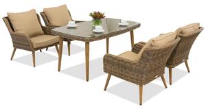 Vrtni namještaj Bilbao Premium 4 Garden Point, smeđi
