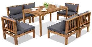 Vrtni namještaj Brunei Premium 6 Garden Point od bagrema