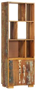 Police za knjige od masivnog obnovljenog drva 60 x 35 x 180 cm
