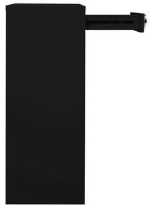 Uredski ormarić crni 90 x 40 x 102 cm čelični