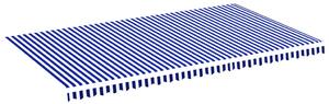 VidaXL Zamjenska tkanina za tendu plavo-bijela 6 x 3,5 m