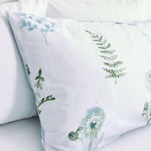 Bijelo-plava posteljina od egipatskog pamuka Bianca Meadow Flowers, 200 x 200 cm
