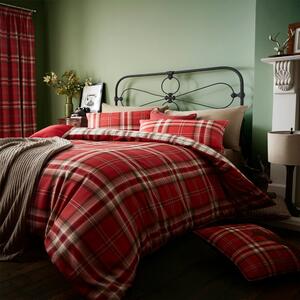 Crvena posteljina Catherine Lansfield Kelso Red, 135 x 200 cm