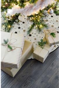 Black Friday - Pamučni tepih ispod božićnog drvca Butter Kings Golden Stars, ø 130 cm