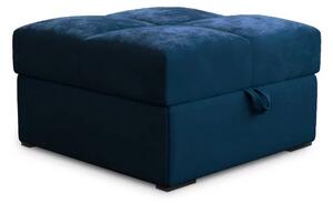 Tamno plavi tabure ZENOVA s prostorom za pohranu 65x65 cm