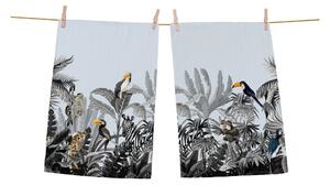 Set od 2 pamučna ručnika Butter Kings Exotic Animals, 50 x 70 cm