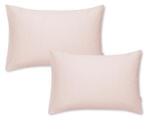 Set od 2 ružičaste navlake za jastuk od pamučnog satena Bianca Standard, 50 x 75 cm