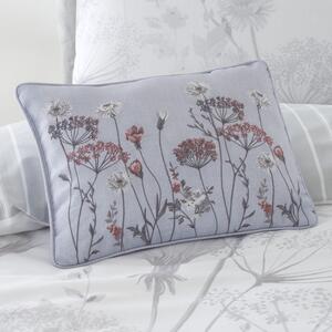 Ružičasto-sivi jastuk Catherine Lansfield Meadowsweet Floral, 30 x 40 cm