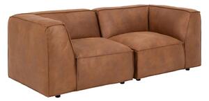Konjak smeđa sofa od imitacije kože 208 cm Fairfield Kentucky – Bonami Selection