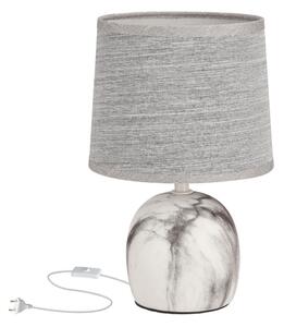 Svijetlo siva stolna lampa s tekstilnim sjenilom (visina 25 cm) Adelina – Candellux Lighting