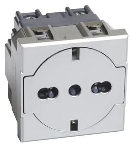 AXOLUTE KLIZNA FLAT UTIČNICA/2P+E 16A-2M/SREBRNA HC4140/16F