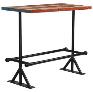Barski stol od masivnog obnovljenog drva 120 x 60 x 107 cm višebojni