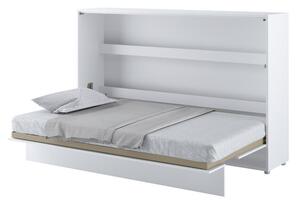 Zidni krevet Concept Pro Lenart AH115Jednostruki, Bijela, 120x200, Medijapan, Laminirani iveral, Basi a doghePodnice za krevet, 148x211x137cm