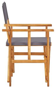 Redateljske stolice 2 kom od masivnog bagremovog drva