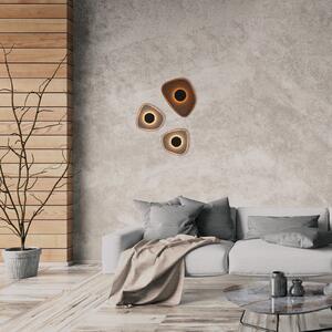 Zambelis LED zidna svjetiljka 23174, smeđa/crna, 40 x 30 cm, metal, Smeđa / hrđa, Dnevni boravak/blagovaonica, Metal