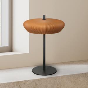 Zambelis Stolna lampa 2593, terakota/crna, visina 41 cm, glina/metal, G9, Smeđa / hrđa, Dnevni boravak/blagovaonica, Gips / glina