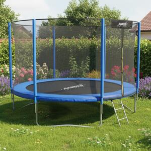 Vrtni trampolin za djecu sa zaštitnom mrežom i ljestvama 2,4 m - Ø 252 cm