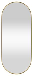 VidaXL Zidno ogledalo zlatno 25x60 cm ovalno