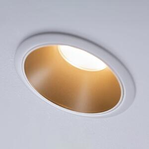 Paulmann Cole LED reflektor, zlatno-bijeli, set od 3 komada, prigušiva, Zlato / mjed, Područje hodnika, Metal, Okrugla ugradna svjetla
