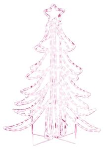 VidaXL LED sklopiva figura božićnog drvca topla bijela 87 x 87 x 93 cm