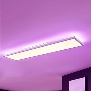 Arcchio LED panel Brenda, 120 x 30 cm, CCT, daljinski upravljač, prigušiva, Bijela, Dnevni boravak/blagovaonica, Plastika