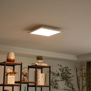 Lindby LED panel Livel, CCT, 40 cm x cm, daljinski upravljač, prigušiva, Metalik, Kuhinja, Plastika